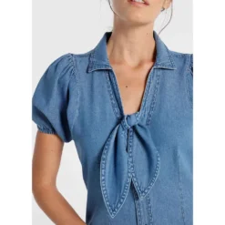 LOIS Jeans Maxi Sleeve Denim Dress -Lumi Wear Shop lois jeans maxi sleeve denim dress 2