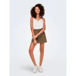 ONLY Amazing Cord High Waist Skirt -Lumi Wear Shop only amazing cord high waist skirt 3