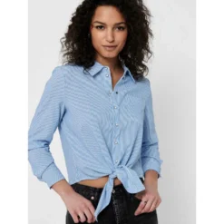 ONLY Lecey Knot Long Sleeve Shirt 13 ONLY Lecey Knot Long Sleeve Shirt -Lumi Wear Shop only lecey knot long sleeve shirt 4