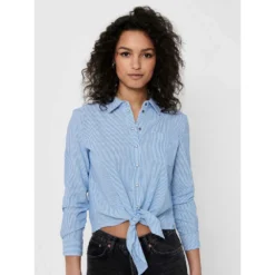 ONLY Lecey Knot Long Sleeve Shirt 14 ONLY Lecey Knot Long Sleeve Shirt -Lumi Wear Shop only lecey knot long sleeve shirt 5