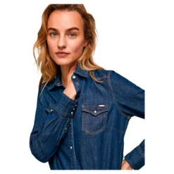 Pepe Jeans Rhonda Long Sleeve Shirt -Lumi Wear Shop pepe jeans rhonda long sleeve shirt 5