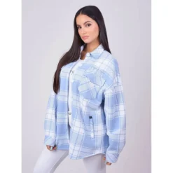 Two-Tone Checkered Overshirt -Lumi Wear Shop project x paris two tone checkered overshirt 3