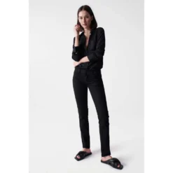 Basic Satin Long Sleeve Shirt -Lumi Wear Shop salsa jeans basic satin long sleeve shirt 5