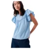 Lyocell Ruffles Lace Short Sleeve Blouse -Lumi Wear Shop salsa jeans lyocell ruffles lace short sleeve blouse