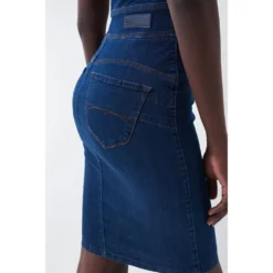 Push In Secret Denim Sleeveless Short Dress -Lumi Wear Shop salsa jeans push in secret denim sleeveless short dress 3