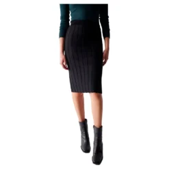 Stitching Midi Skirt