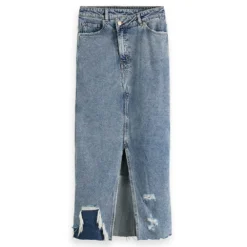 Scotch & Soda Long Line Customised Midi Skirt