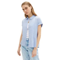 Tom Tailor Stripped Short Sleeve Shirt