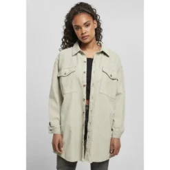 URBAN CLASSICS Corduroy Long Shirt