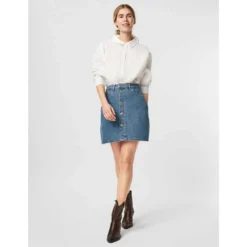 Vero Moda Harper HR M Skater Denim Skirt -Lumi Wear Shop vero moda harper hr m skater denim skirt 4
