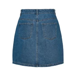 Vero Moda Harper Skater Pock High Waist Short Denim Skirt -Lumi Wear Shop vero moda harper skater pock high waist short denim skirt 3