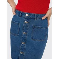 Vero Moda Harper Skater Pock High Waist Short Denim Skirt -Lumi Wear Shop vero moda harper skater pock high waist short denim skirt 5