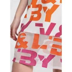 Urban Detail Chiffon Tremend Logo Dress -Lumi Wear Shop victorio lucchino urban detail chiffon tremend logo dress 2