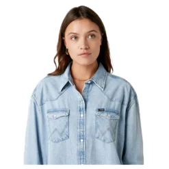 Wrangler Denim Western Dress -Lumi Wear Shop wrangler denim western dress 2