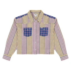 Wrangler Patch Boxy Work Loose Long Sleeve Shirt -Lumi Wear Shop wrangler patch boxy work loose long sleeve shirt 2