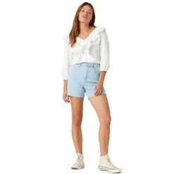 Wrangler Western Frill Blouse Regular Fit Long Sleeve Shirt 8 Wrangler Western Frill Blouse Regular Fit Long Sleeve Shirt -Lumi Wear Shop wrangler western frill blouse regular fit long sleeve shirt 2